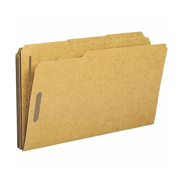 Business Source Fastener Folders, w/2-Ply Top 1/3 Cut Tab, Lgl, KFT, 50PK BSN17232 - main
